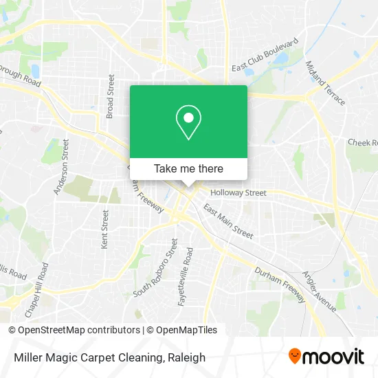 Miller Magic Carpet Cleaning map