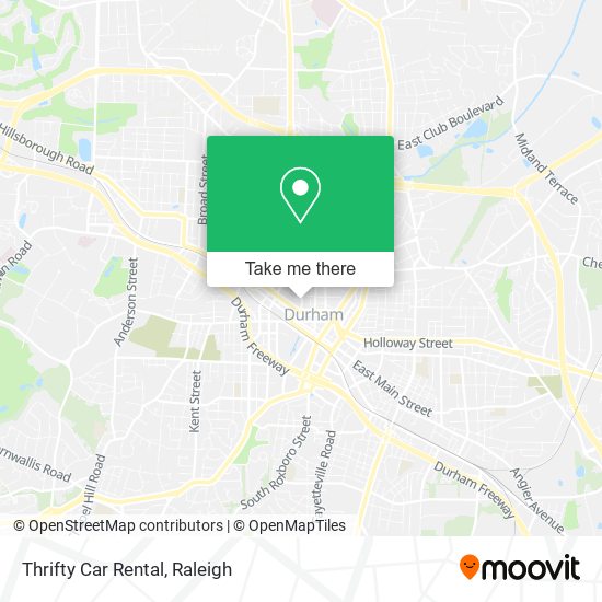 Mapa de Thrifty Car Rental