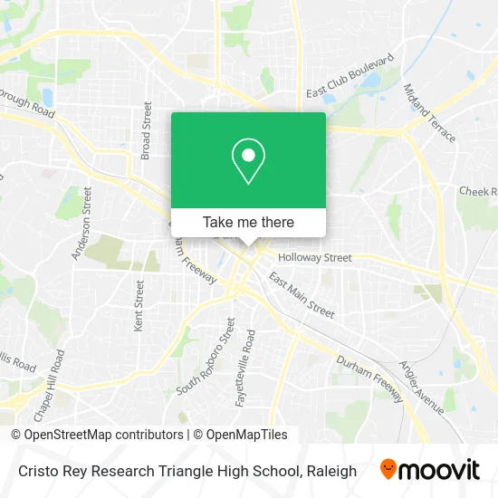 Cristo Rey Research Triangle High School map