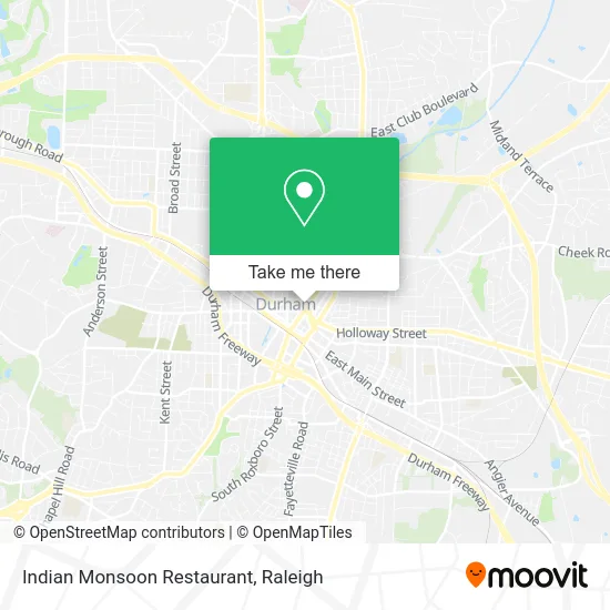 Indian Monsoon Restaurant map