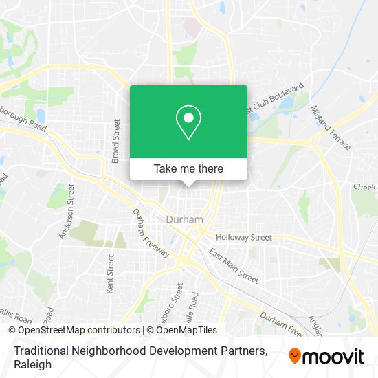 Traditional Neighborhood Development Partners map