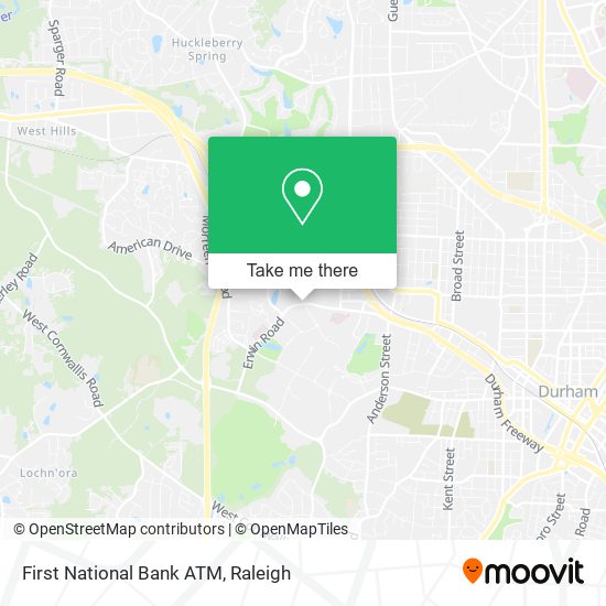 First National Bank ATM map