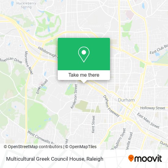 Mapa de Multicultural Greek Council House