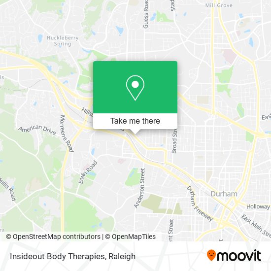 Insideout Body Therapies map