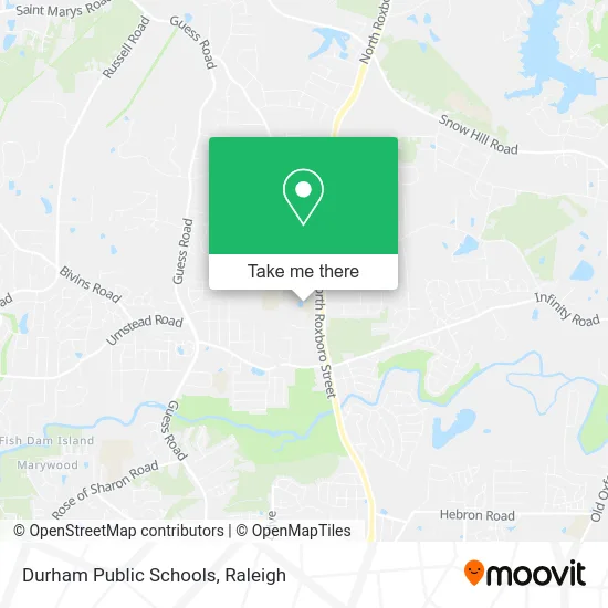 Durham Public Schools map