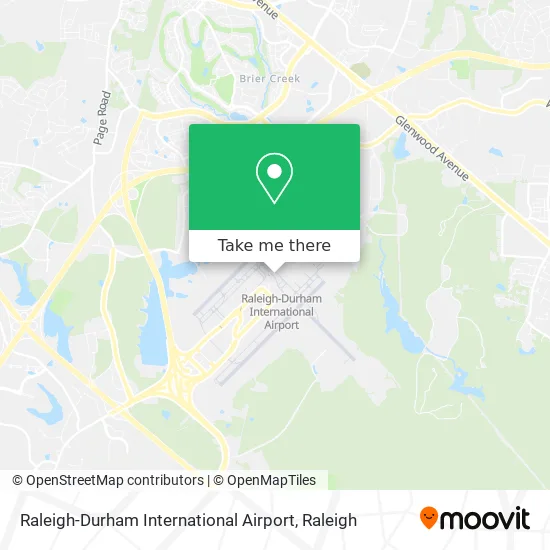 Raleigh-Durham International Airport map