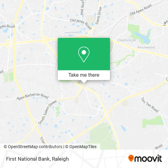 First National Bank map