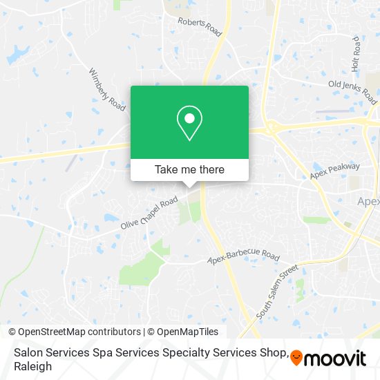 Salon Services Spa Services Specialty Services Shop map
