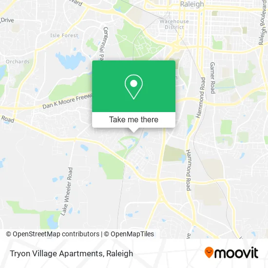 Tryon Village Apartments map