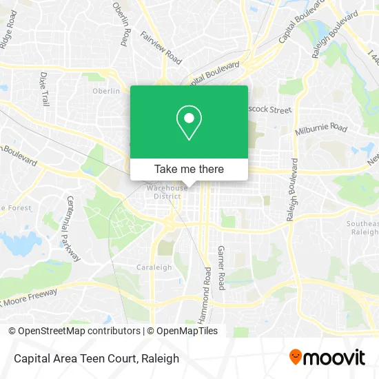 Capital Area Teen Court map