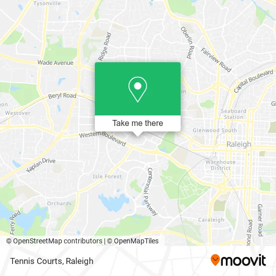 Mapa de Tennis Courts