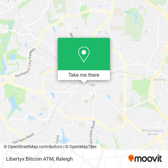 Mapa de Libertyx Bitcoin ATM