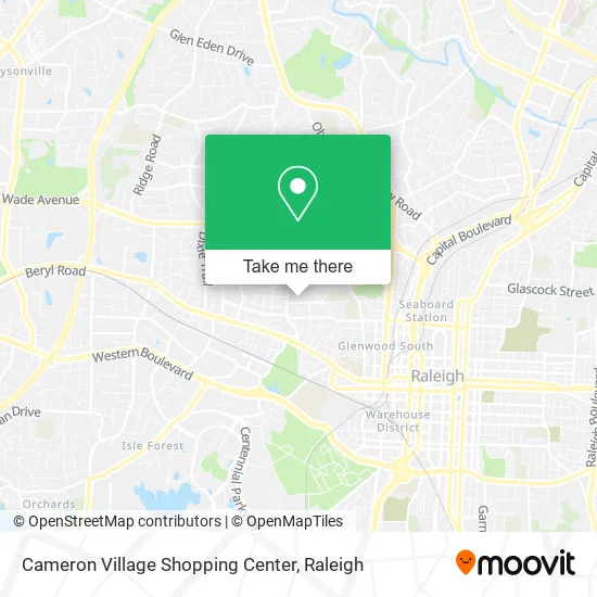Cameron Village Shopping Center map