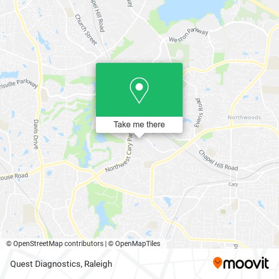 Mapa de Quest Diagnostics