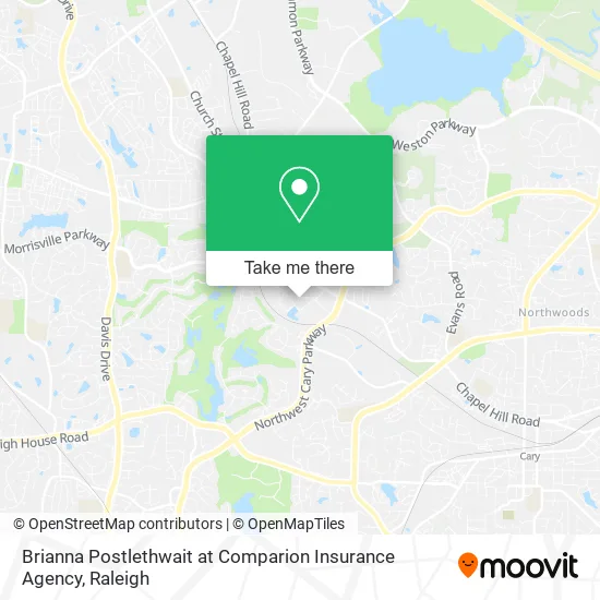 Brianna Postlethwait at Comparion Insurance Agency map