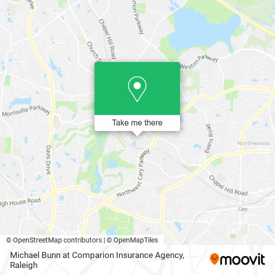 Michael Bunn at Comparion Insurance Agency map