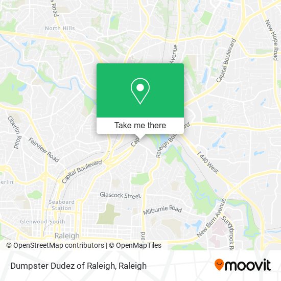 Dumpster Dudez of Raleigh map