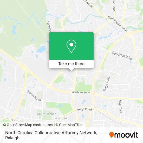 North Carolina Collaborative Attorney Network map