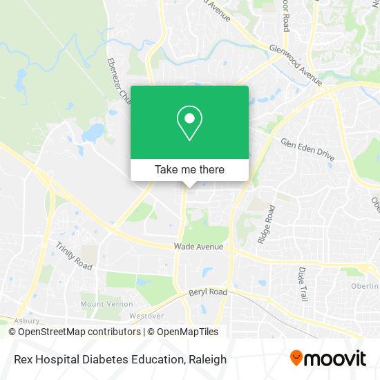 Mapa de Rex Hospital Diabetes Education