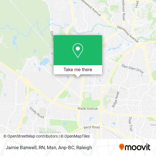 Mapa de Jamie Banwell, RN, Msn, Anp-BC