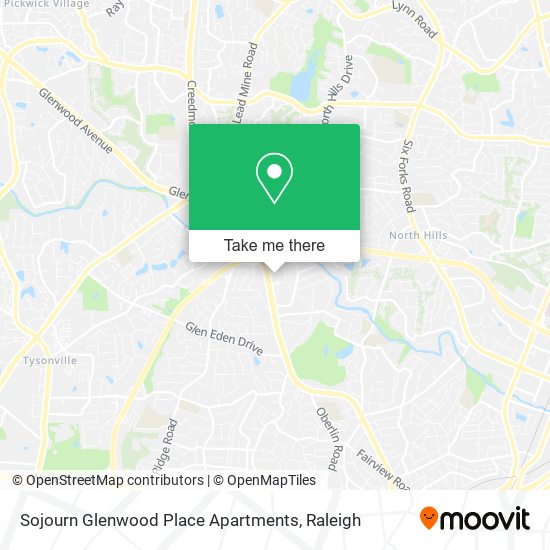 Mapa de Sojourn Glenwood Place Apartments