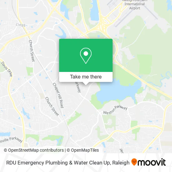 RDU Emergency Plumbing & Water Clean Up map