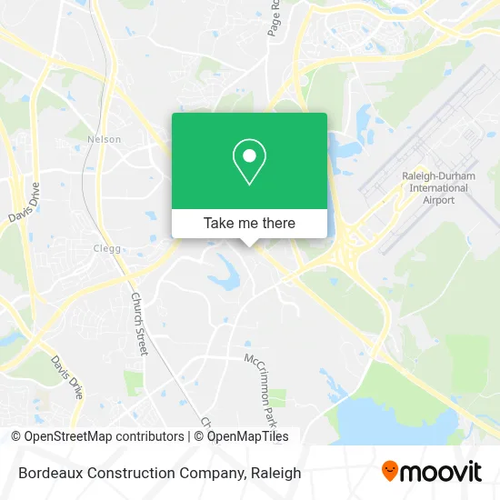 Bordeaux Construction Company map