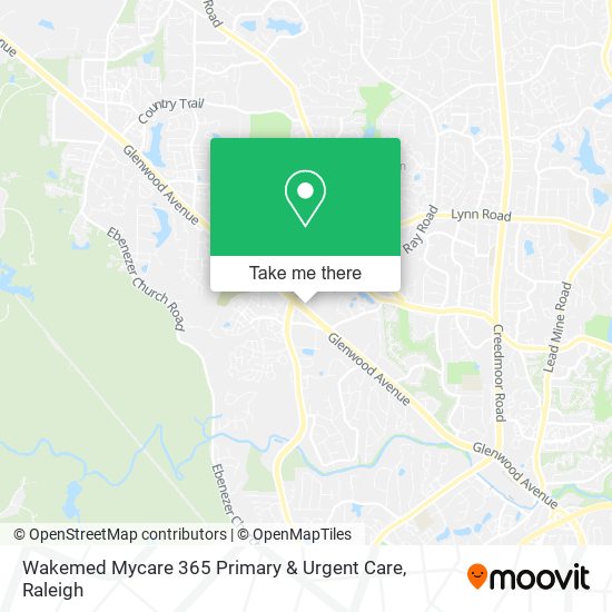 Wakemed Mycare 365 Primary & Urgent Care map
