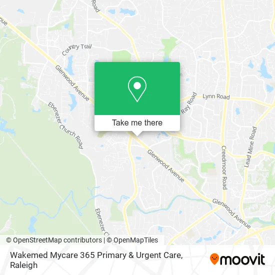Mapa de Wakemed Mycare 365 Primary & Urgent Care