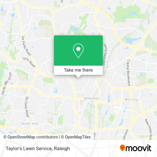 Taylor's Lawn Service map