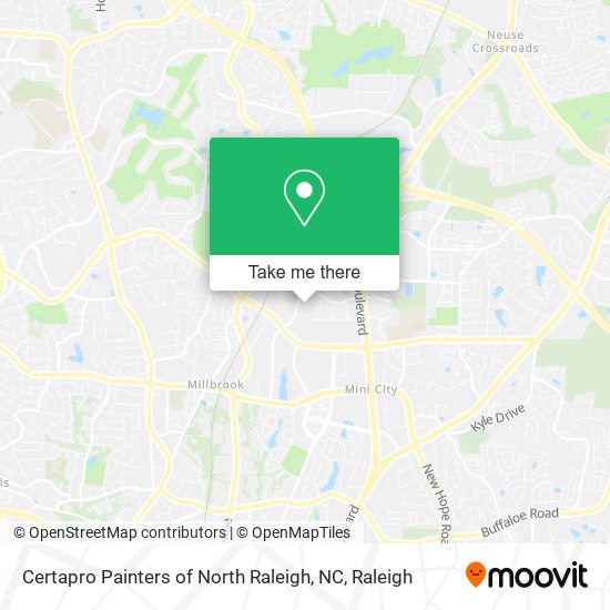 Certapro Painters of North Raleigh, NC map