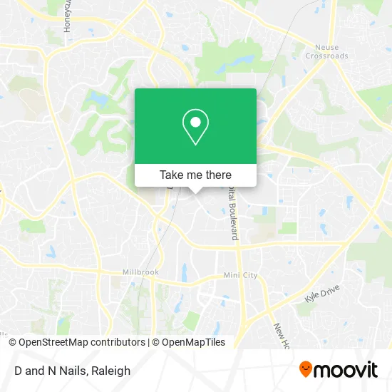 D and N Nails map