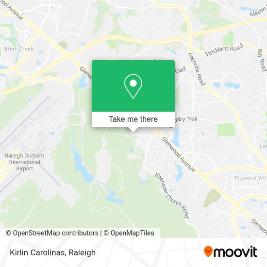 Kirlin Carolinas map