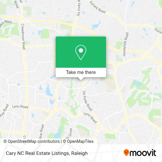 Cary NC Real Estate Listings map