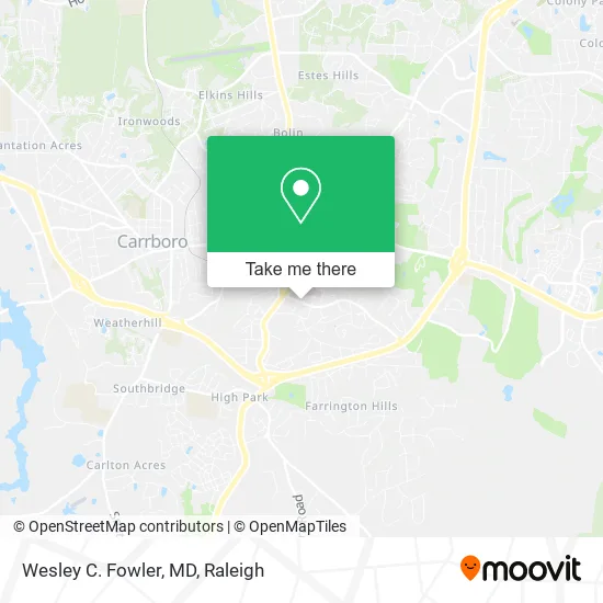 Wesley C. Fowler, MD map