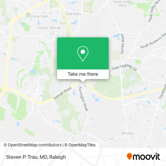 Steven P. Trau, MD map