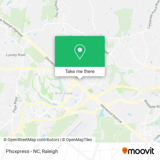 Phoxpress - NC map