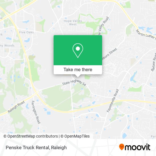 Mapa de Penske Truck Rental