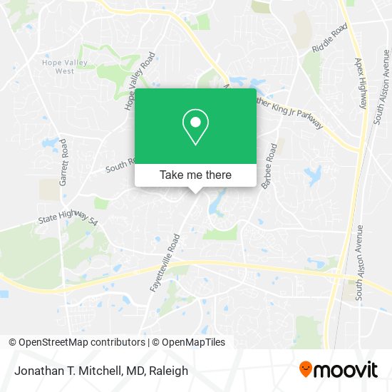 Jonathan T. Mitchell, MD map