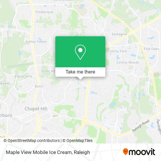 Maple View Mobile Ice Cream map