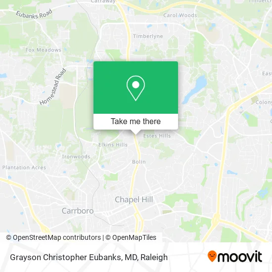 Grayson Christopher Eubanks, MD map