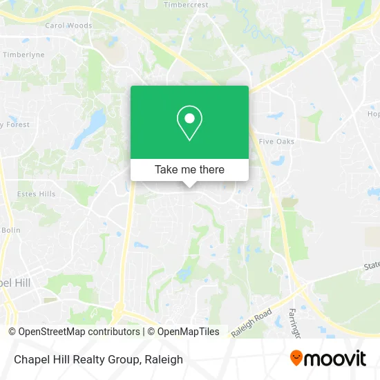 Chapel Hill Realty Group map