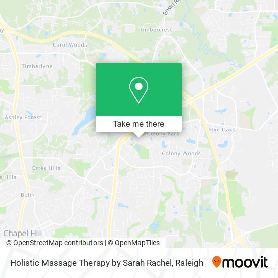 Holistic Massage Therapy by Sarah Rachel map