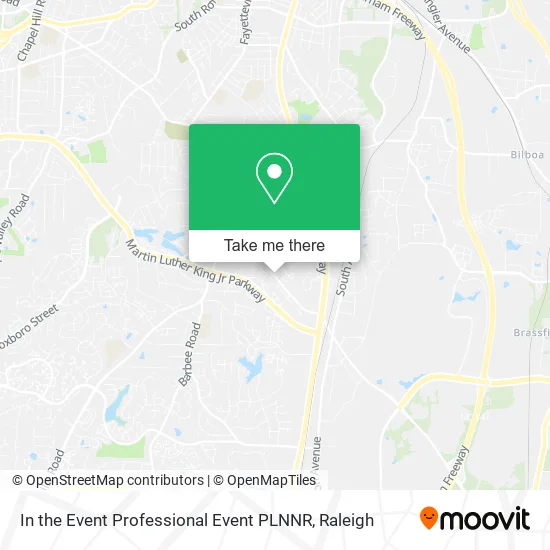 In the Event Professional Event PLNNR map