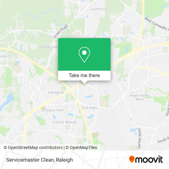 Mapa de Servicemaster Clean