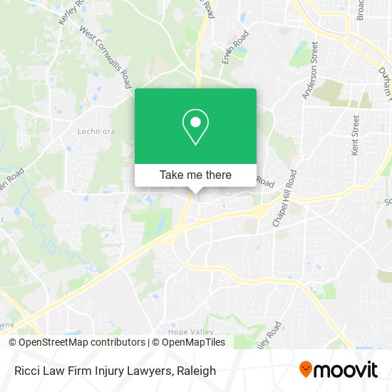 Ricci Law Firm Injury Lawyers map