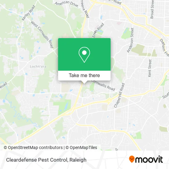 Cleardefense Pest Control map