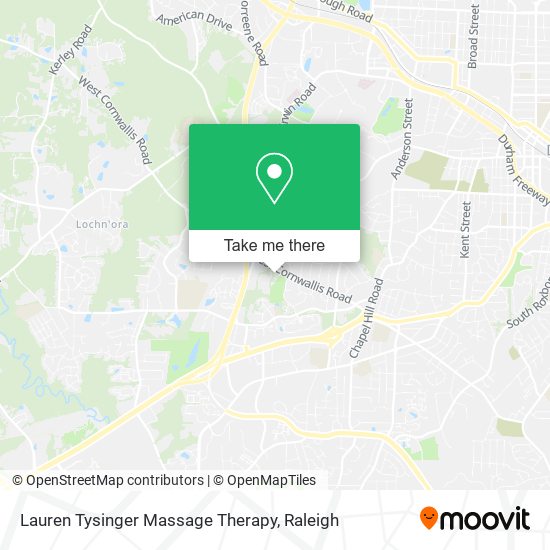 Lauren Tysinger Massage Therapy map