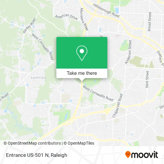 Entrance US-501 N map