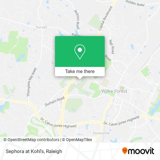 Mapa de Sephora at Kohl's